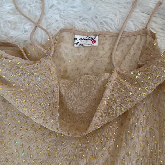 Intimately Free People Sequin Embellished Cami Tunic Top - Picture 2 of 6